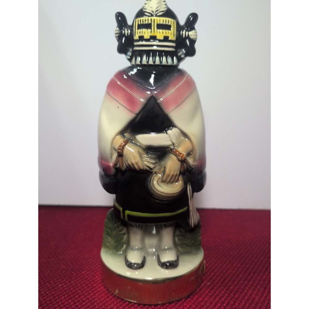 Ezra Brooks Decanter Hopi Kachina Heritage 1975 Empty Maiden Whiskey Vintage